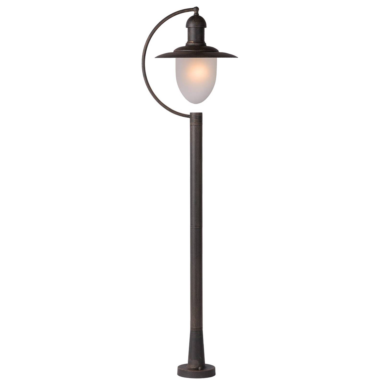 Lucide Pathway Light - Outdoor Bollard / Path Light - dimmable - Country House / Rustic - Brown