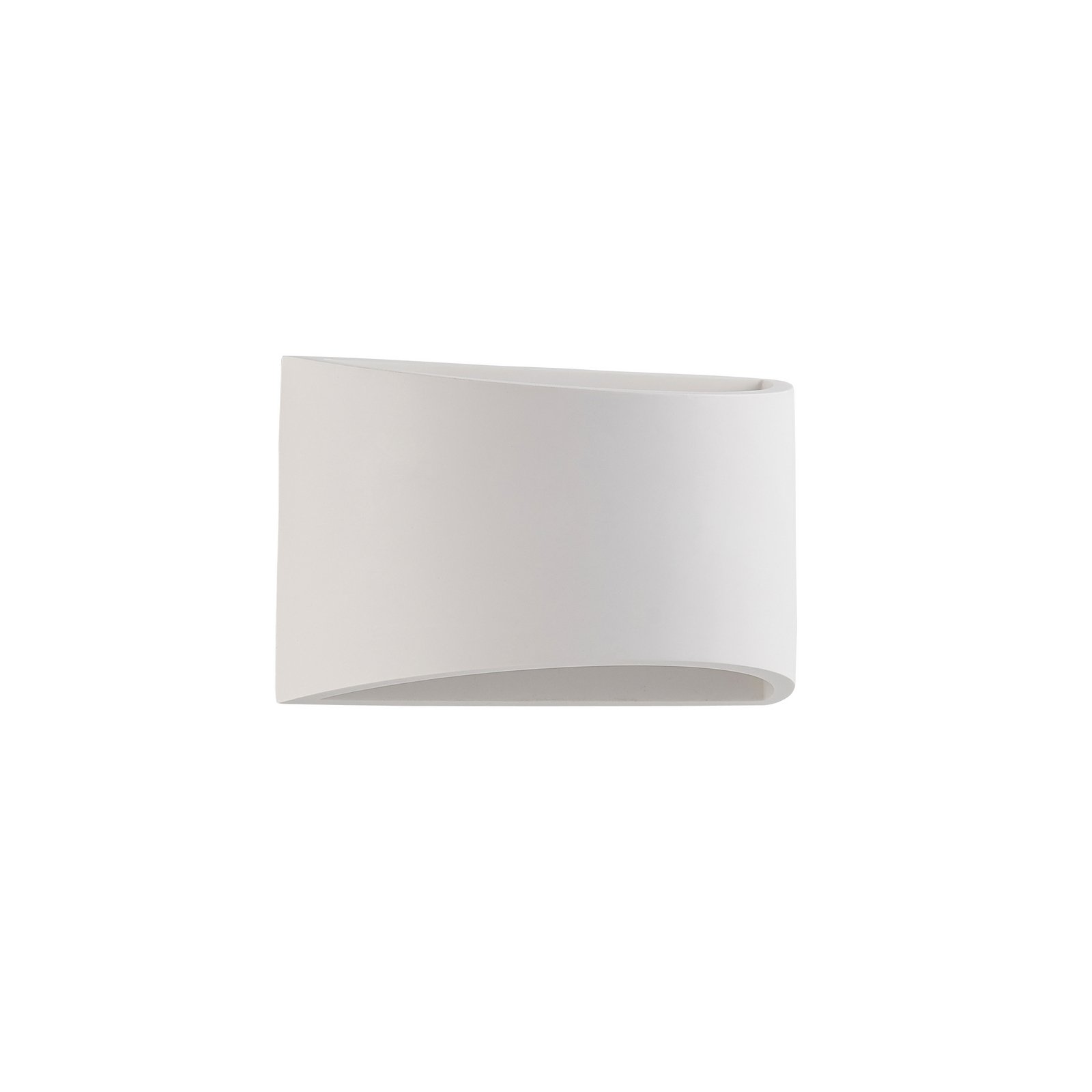 Lindby wandlamp Heiko, up/down, gips, wit, hoogte 12 cm