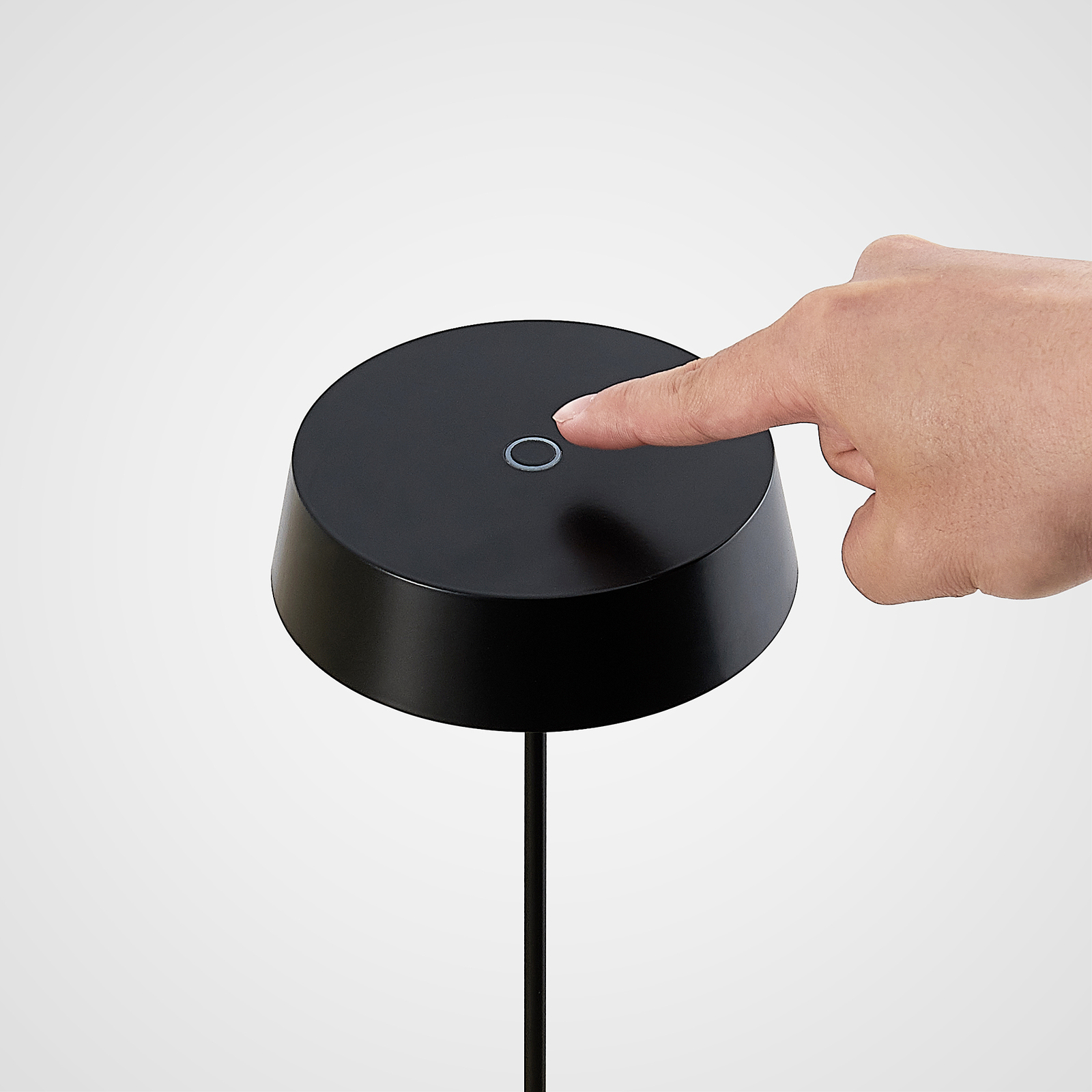 Tibia LED Prijenosni Stolna Lampa USB Crna - Lucande