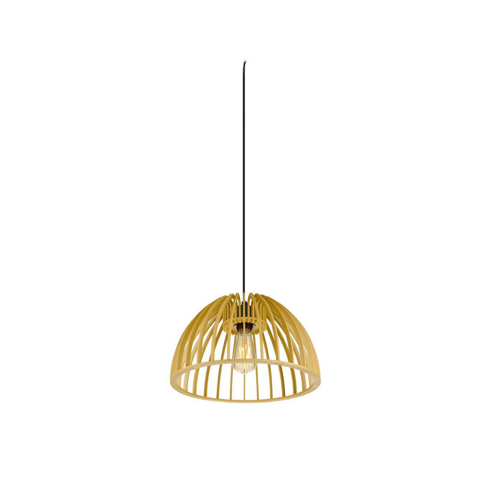 SLV Wud hanging light, light wood, Ø 38 cm, wood