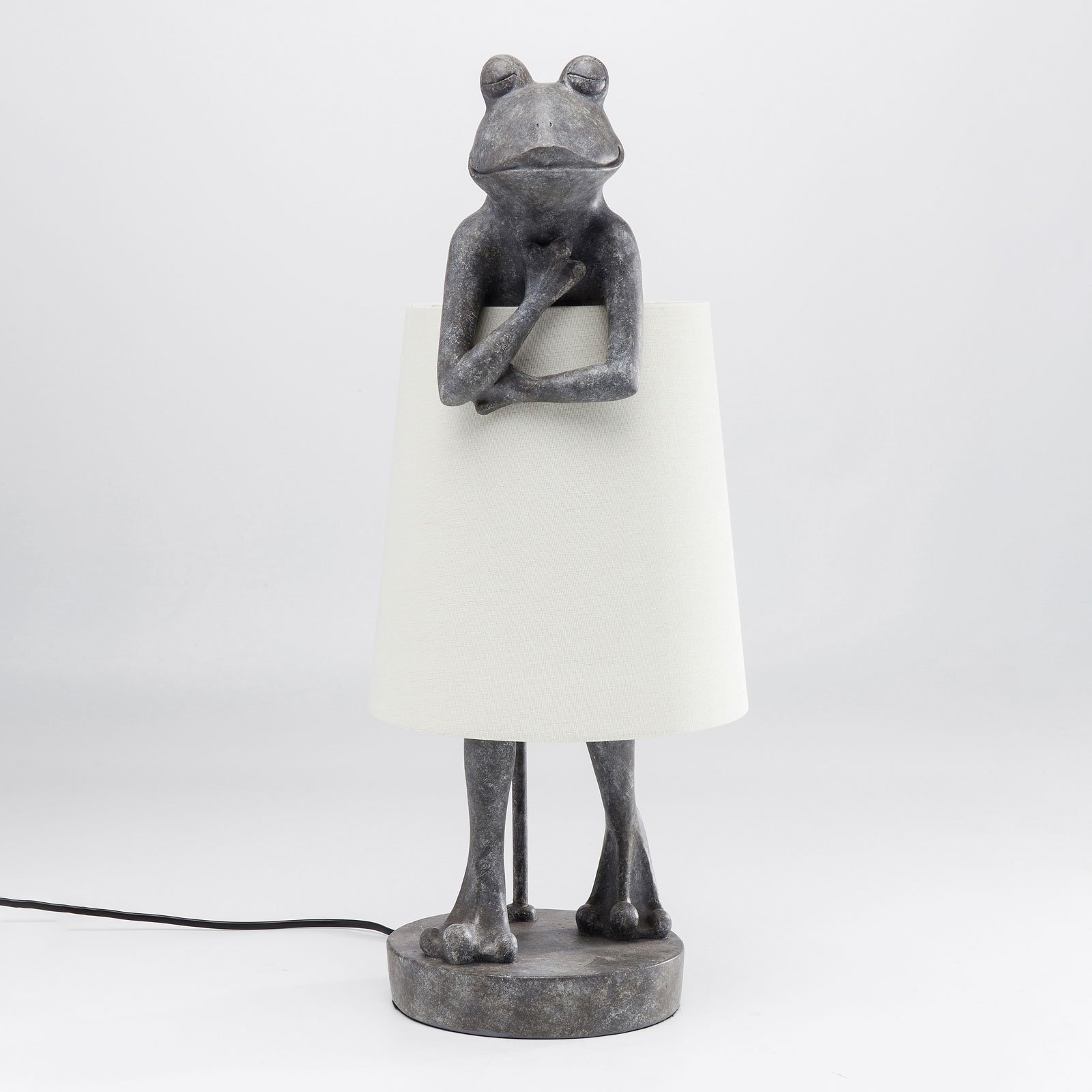 KAREN lampa stołowa Animal Frog szara