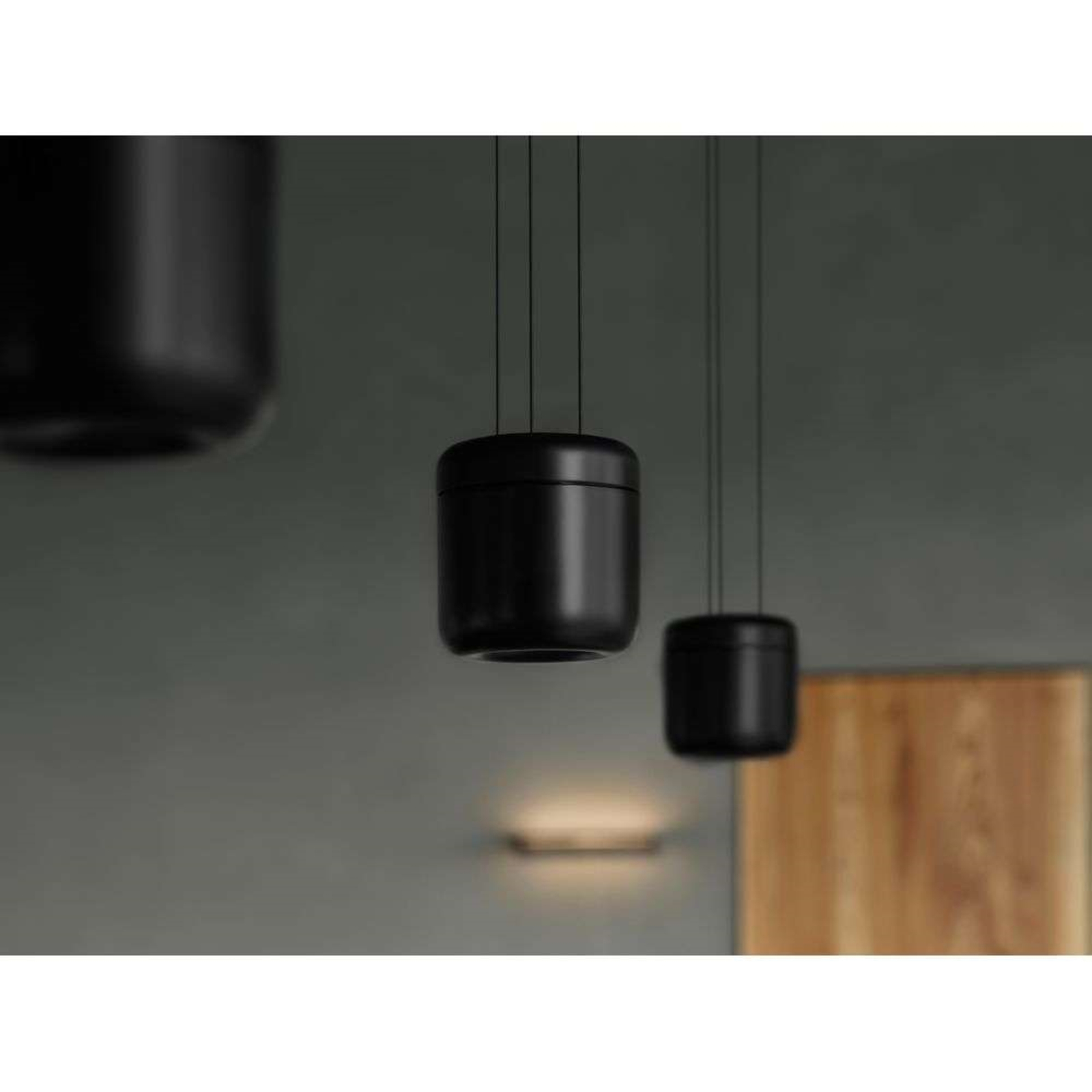 Cavity LED Lustră Pendul L Black - Serien Lighting