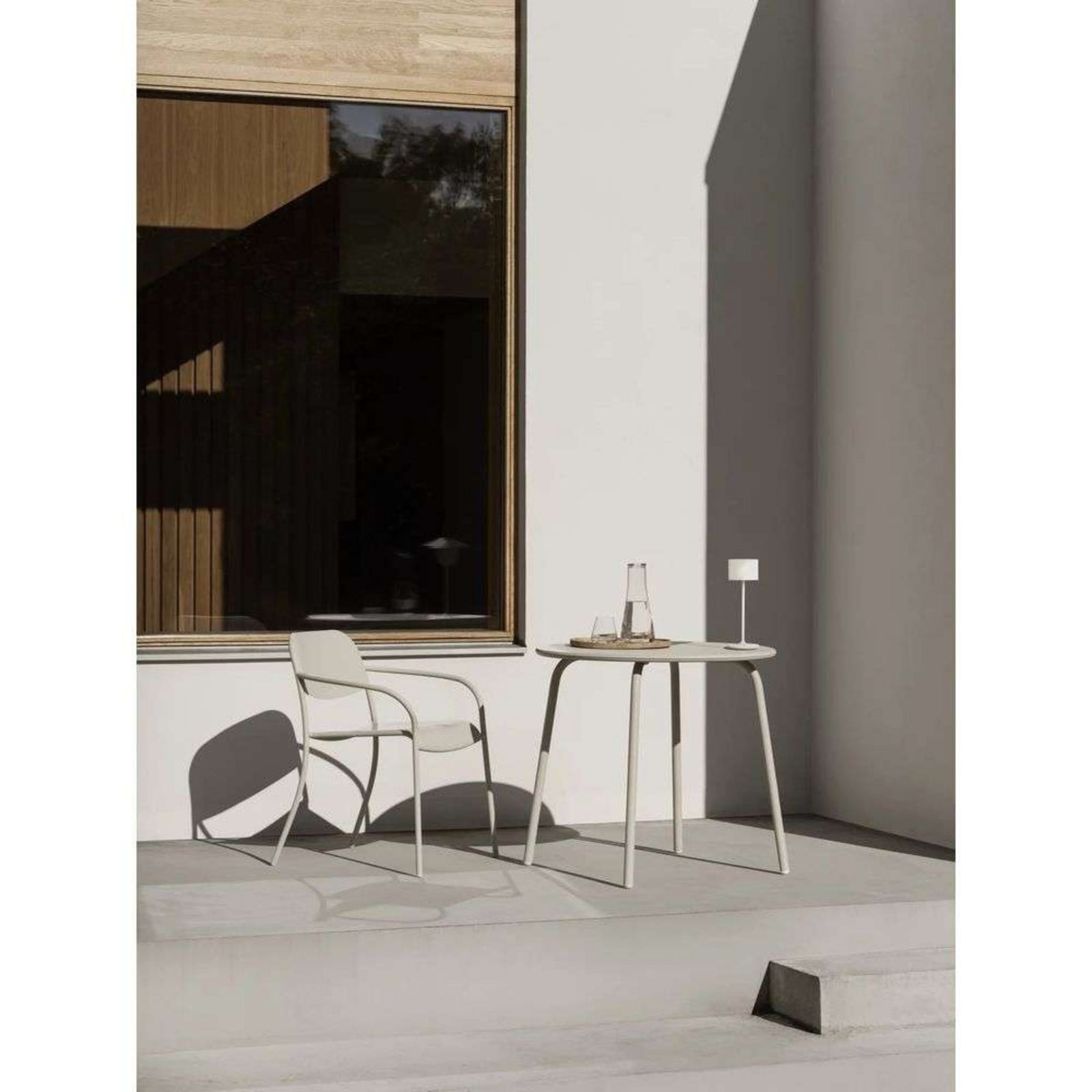 Farol Portable Bordlampe Mini Hvid Blomus - Terrasse - Aluminium