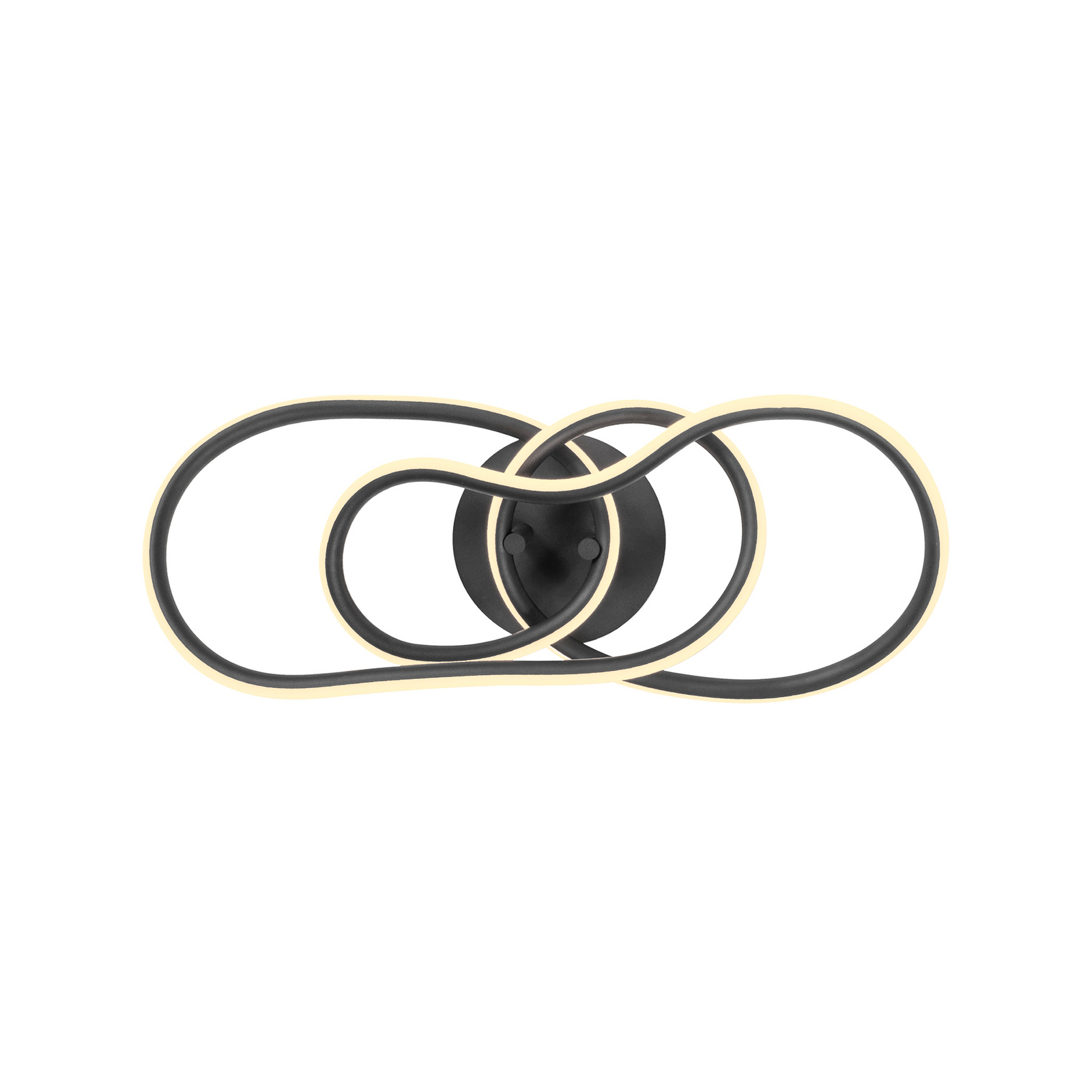 LED lubų šviestuvas „TWIST“, juodos spalvos, ilgis 90 cm, metalinis, su LED lubų šviestuvas „TWIST“, juodos spalvos, ilgis 90 cm, metalinis, su