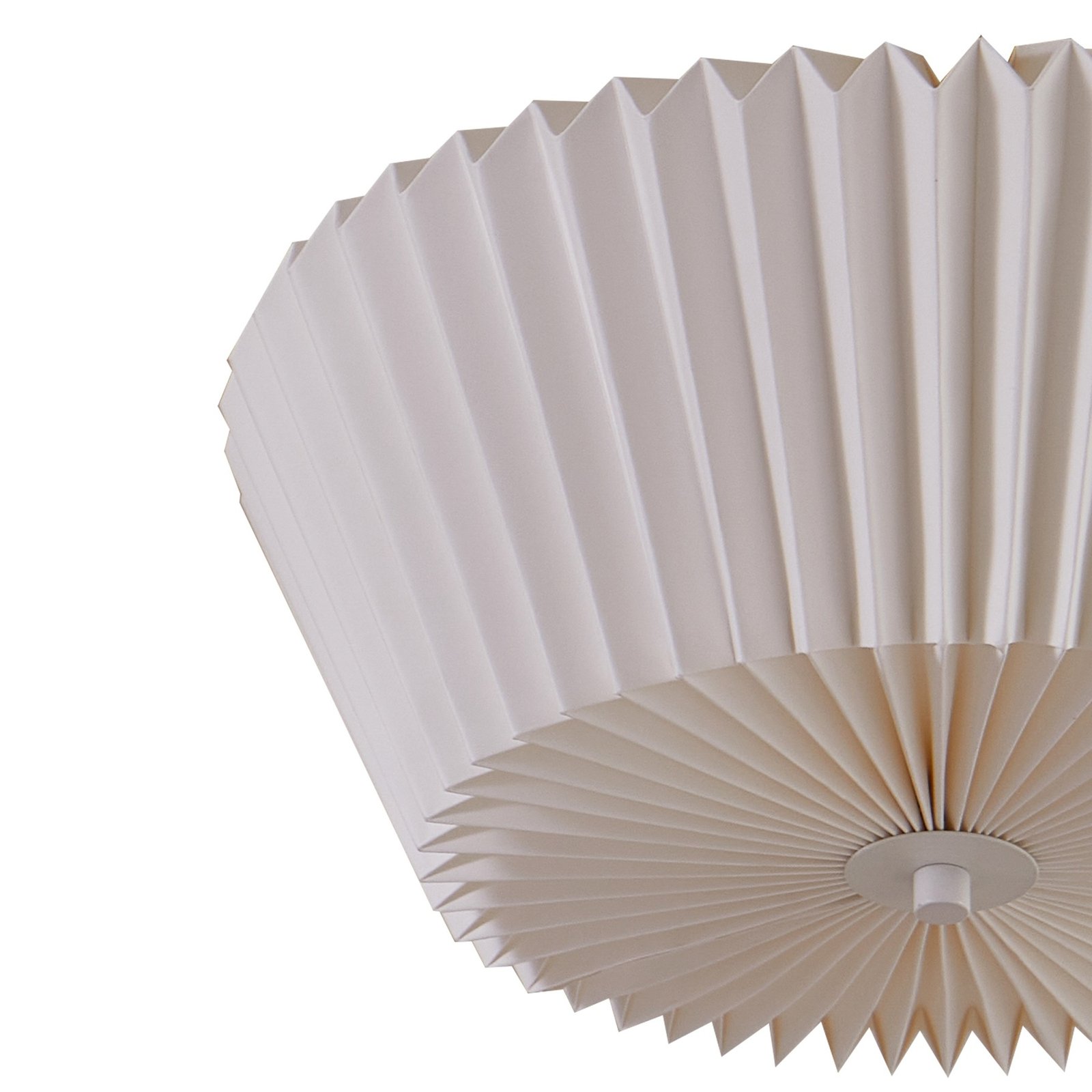 Lampa sufitowa Lindby Magali, biała, papierowa, Ø 45 cm, E27