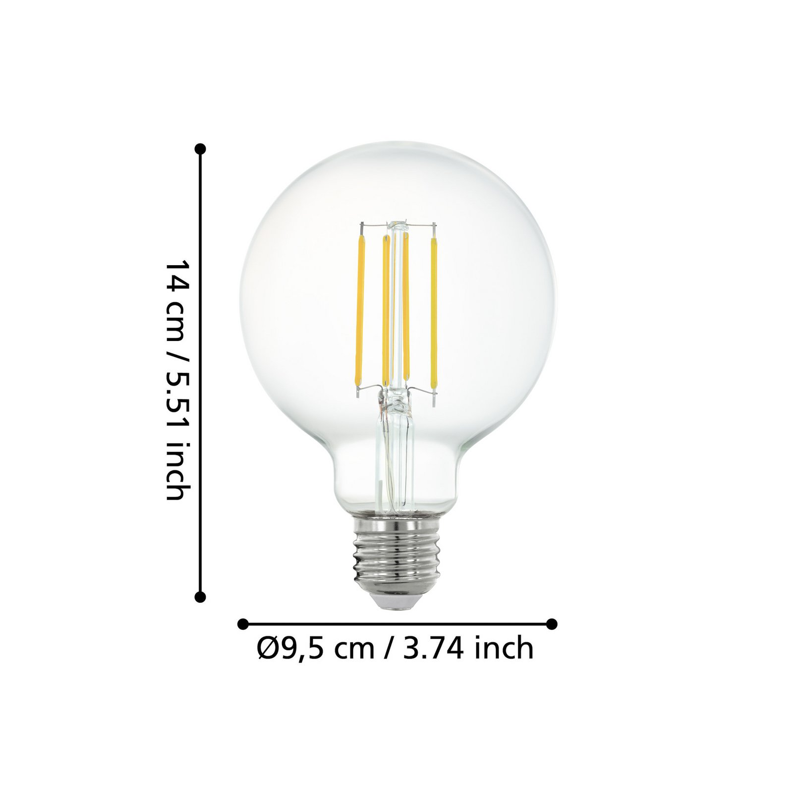 EGLO connect-z E27 G95 LED σφαίρα 6W 806lm 4000K