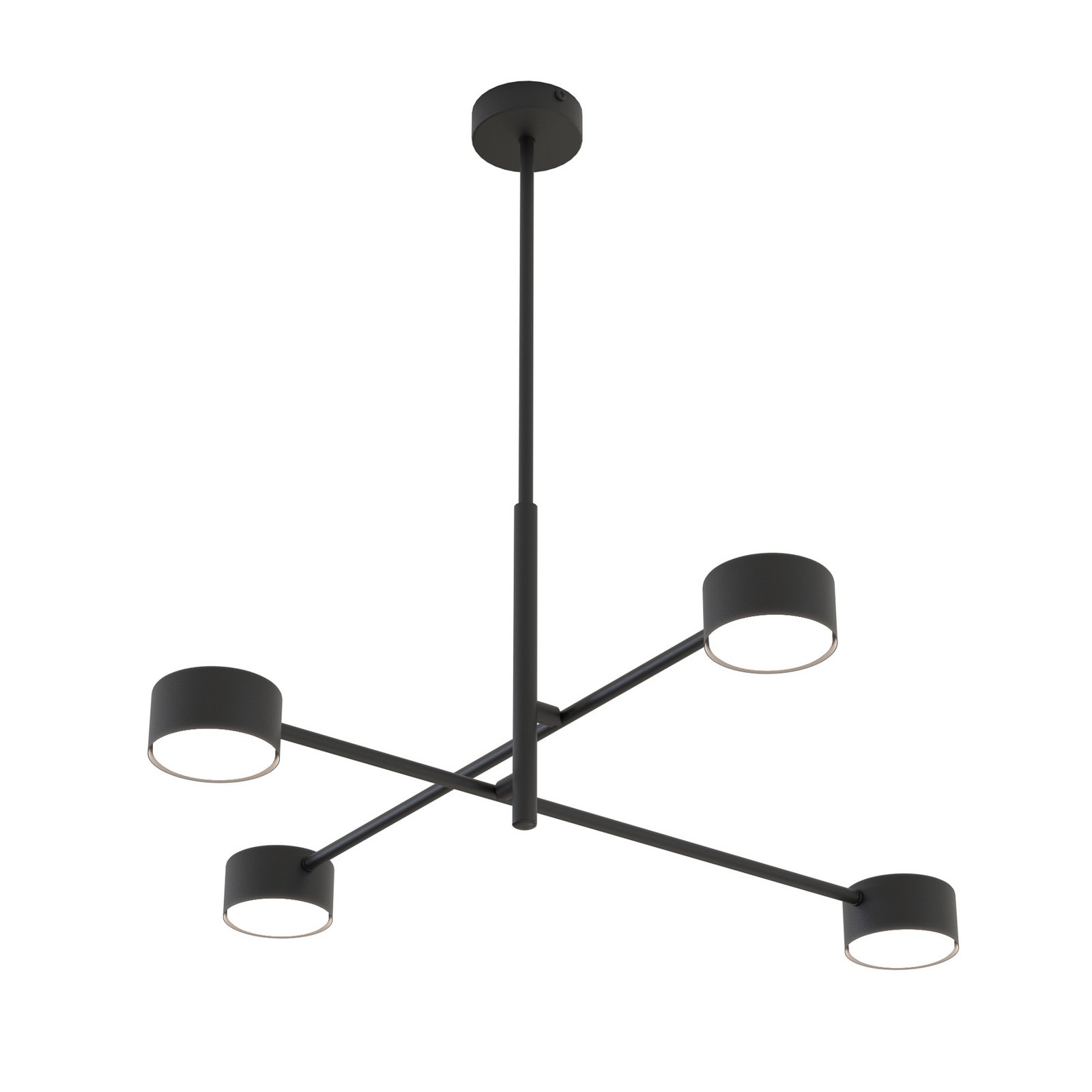 Pendellampe Natsu, Länge 64 cm, Metall, 4-flg.