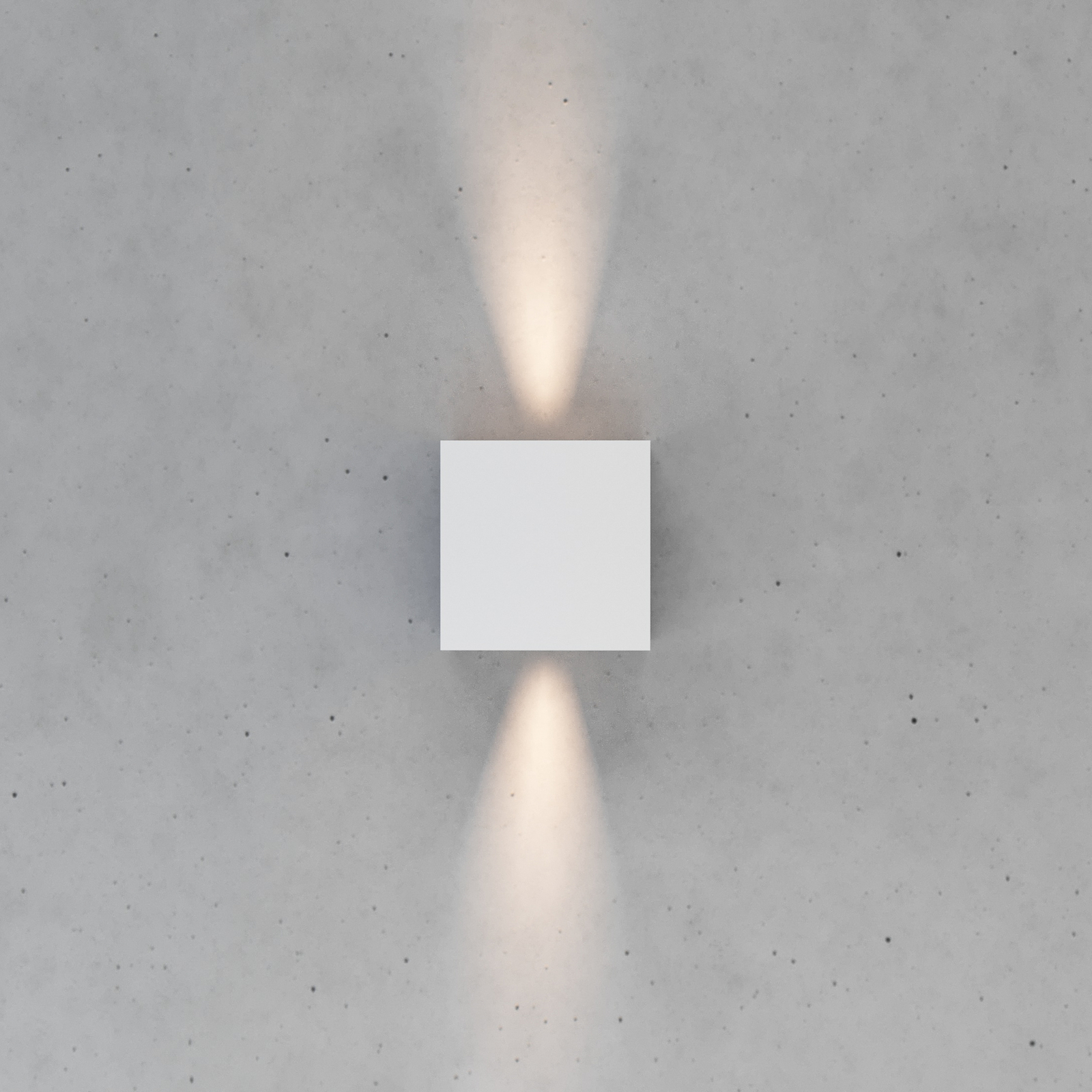 Zuza 2 wall light, white, metal, four blades, 10 cm, G9