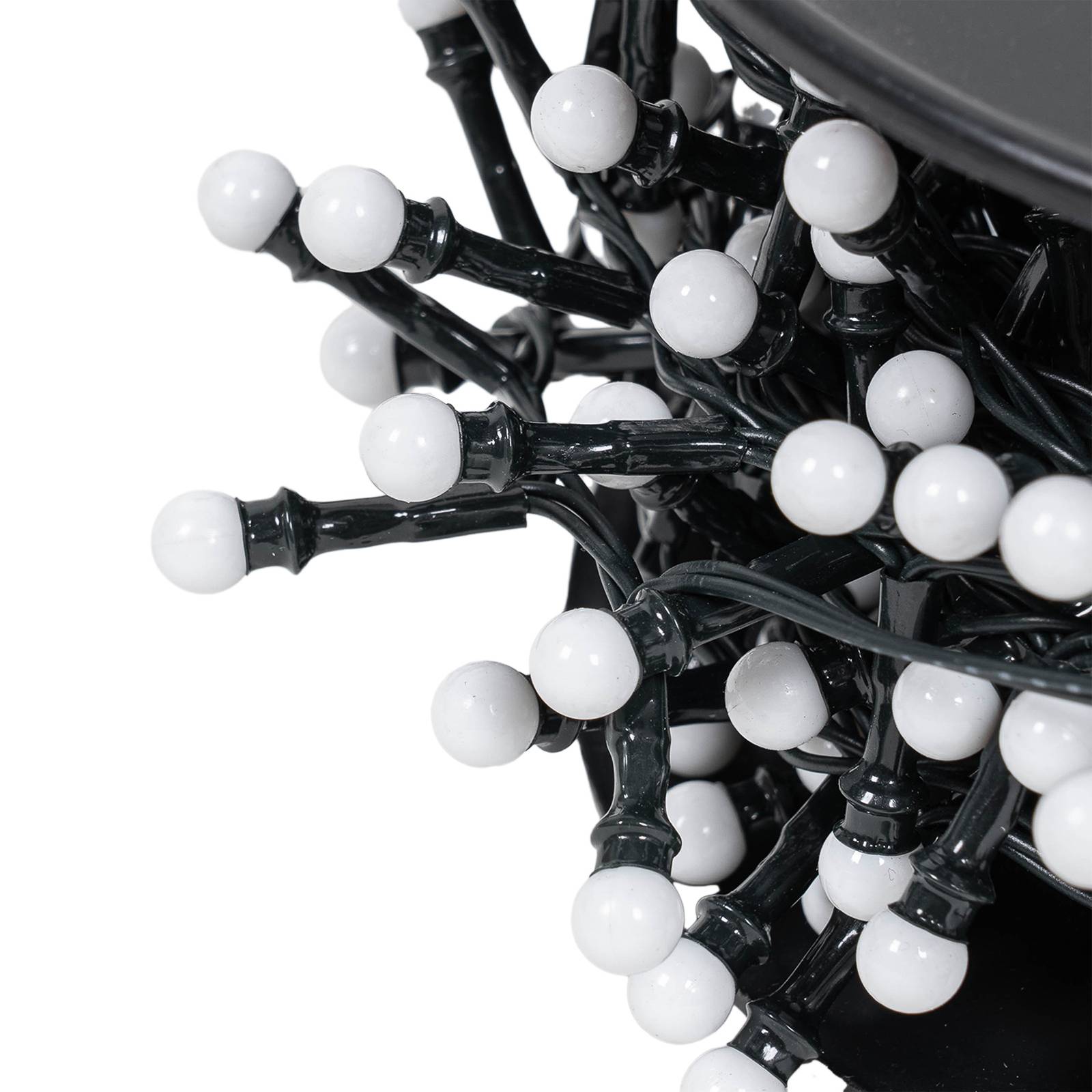 Łańcuch świetlny LED Miyu, 1800 K, wyłącznik czasowy, 15 m, IP44