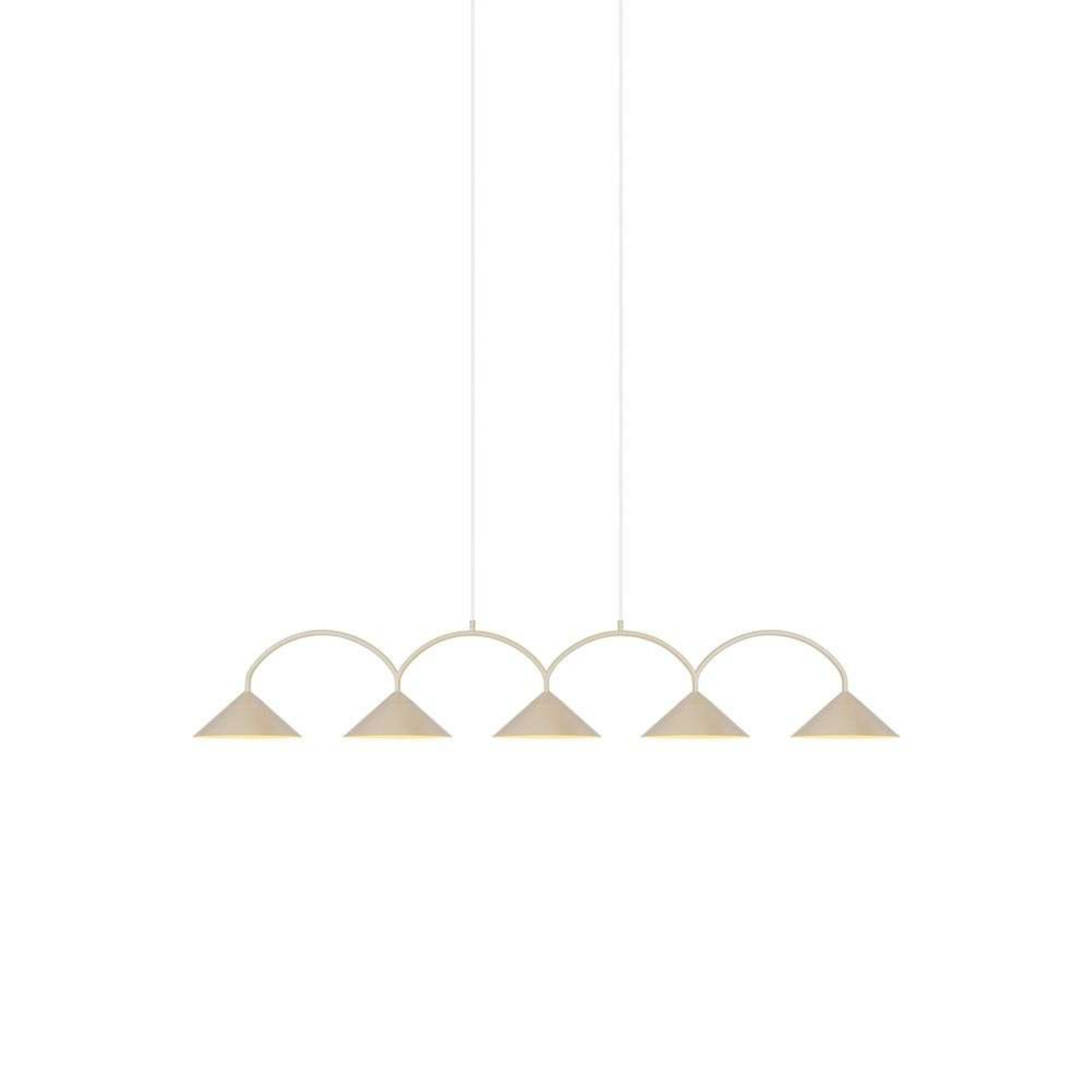 Curve 5 Suspension Beige - Globen Lighting
