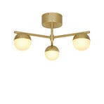 Griestu lampa Contina, misiņa krāsā, Ø 48 cm, metāls/stikls