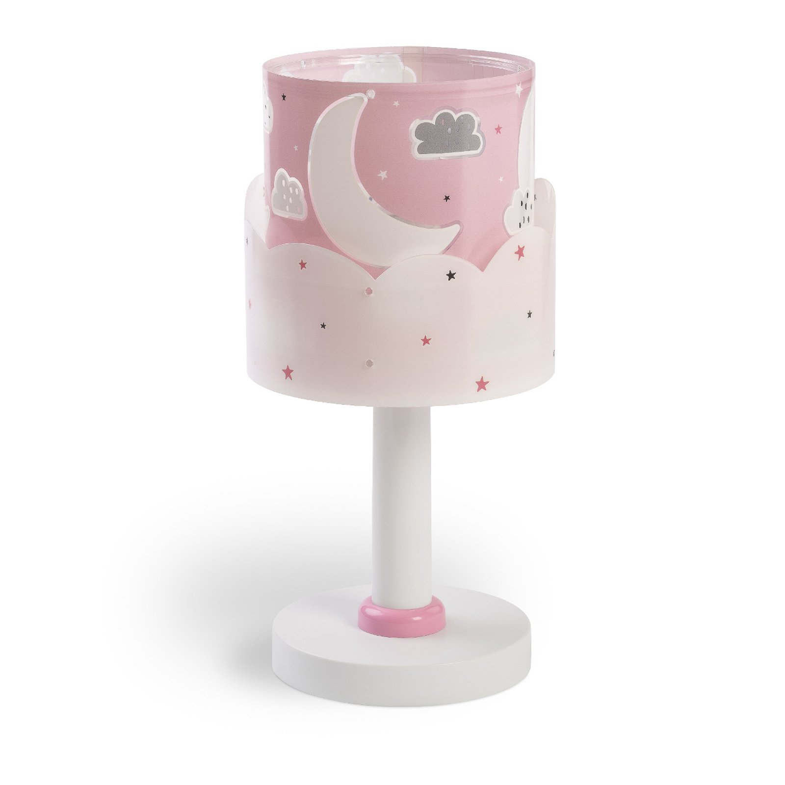 Mēness bērnu galda lampa, rozā krāsā