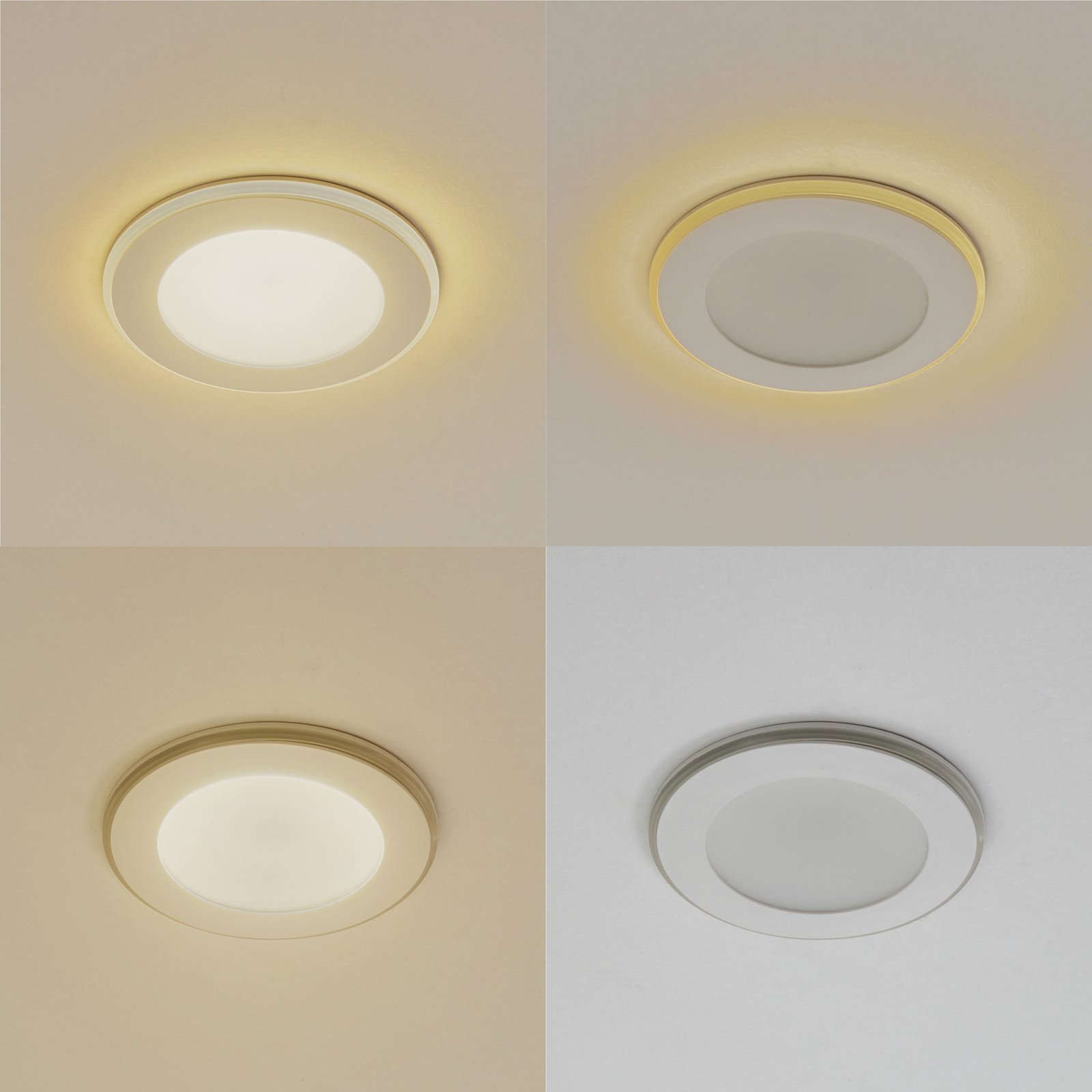 Lindby LED padziļinājumā iebūvējamā lampa Toka, 6,5 W, balta, plastmasa,