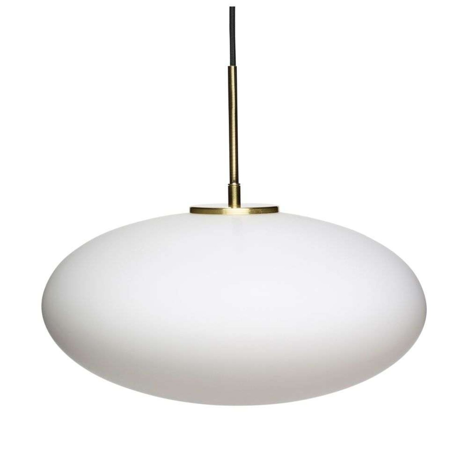 Muse Taklampa Ellipse Opal/Brass - Hübsch