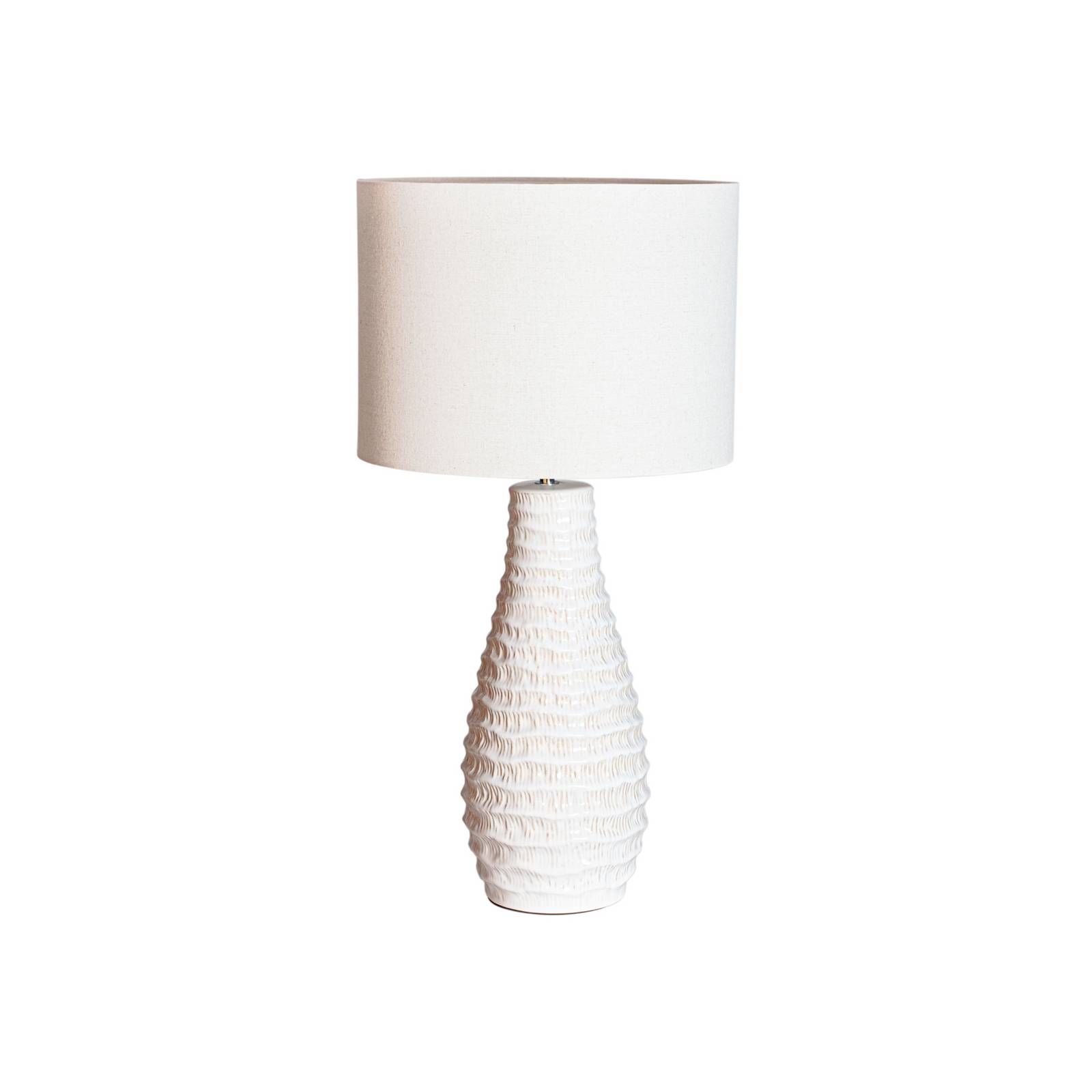 By Rydens Tischleuchte Bartha, creme/beige, Höhe 74 cm
