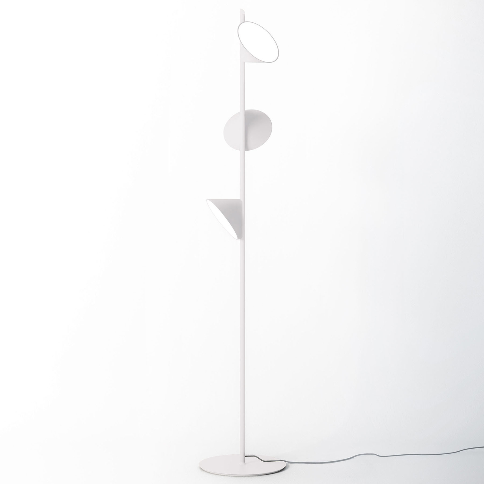 Axolight Orchid lámpara de pie LED, blanco
