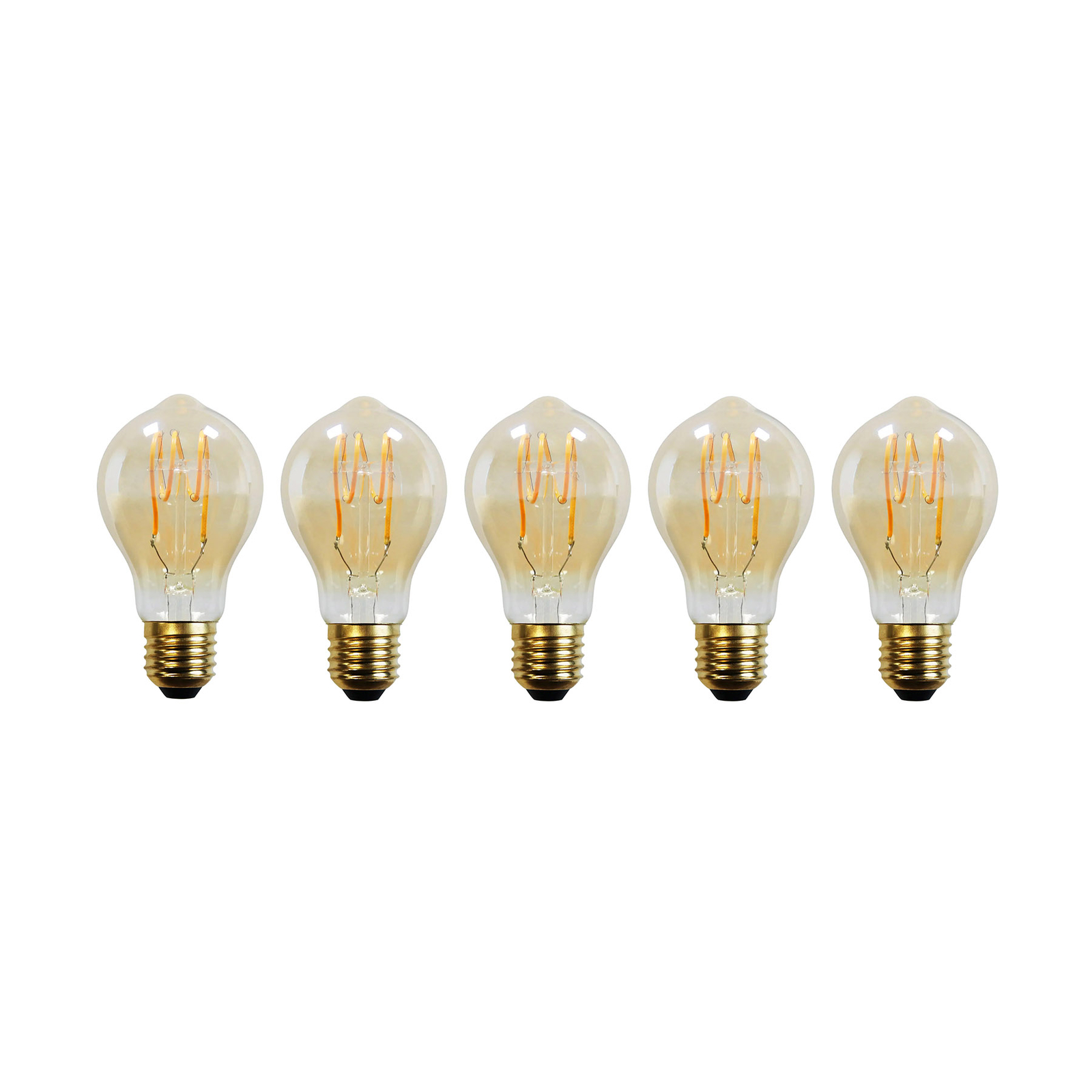 E27 3,8W LED-filamentti 918 170 lm amber, 5 kpl