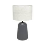Capalbio table lamp, grey base/natural lampshade