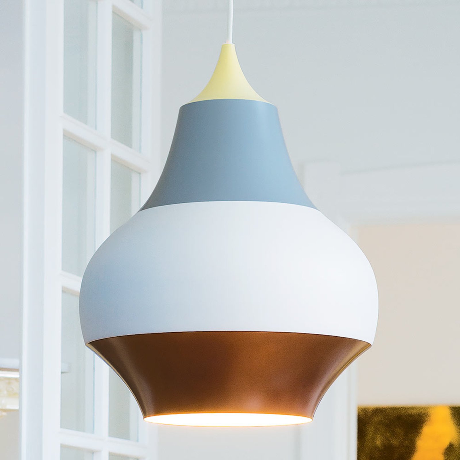 Louis Poulsen Cirque hanglamp, geel, 38 cm