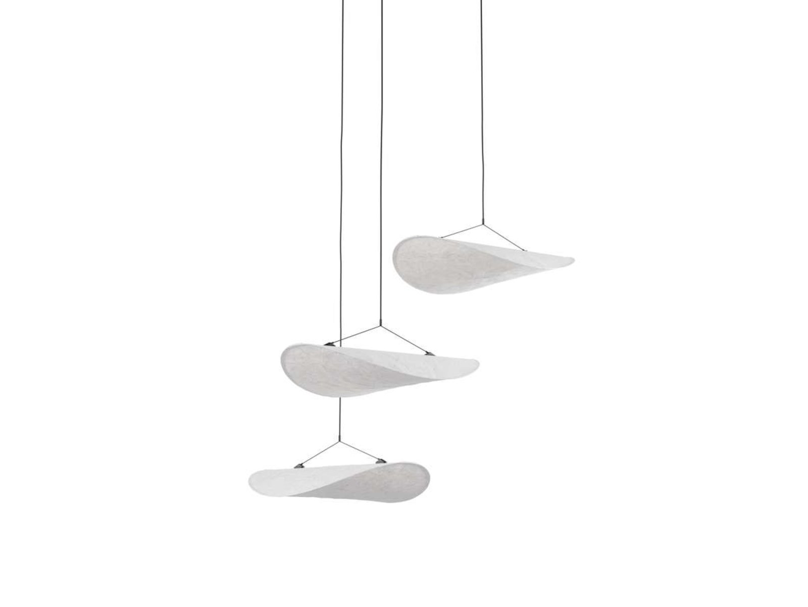 Tense Chandelier Ø55 Tyvek/Black- New Works