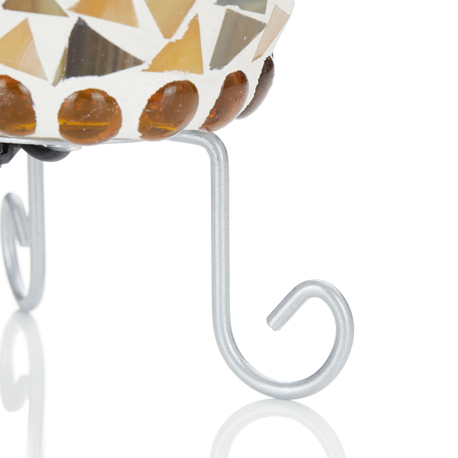 Lampa stołowa Enya szklana mozaika kremowo-brązowa