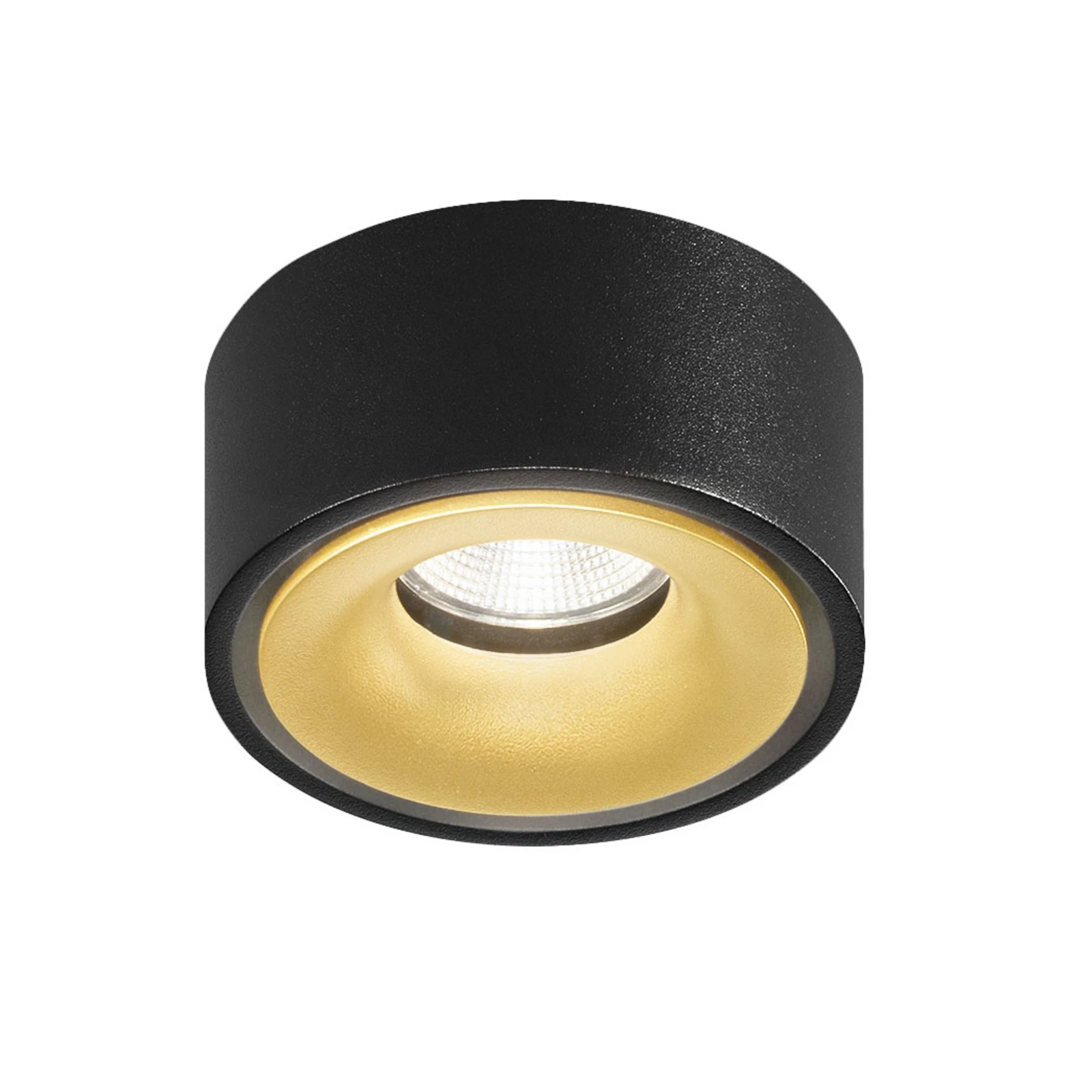 Egger DLS LED-Spot Clippo EP, schwarz-gold, 2.700K