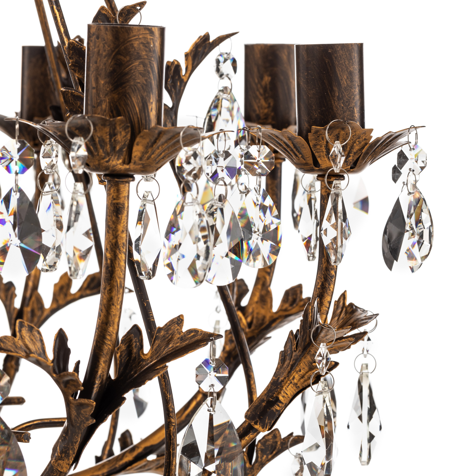 Botte metal chandelier 8-bulb bronze