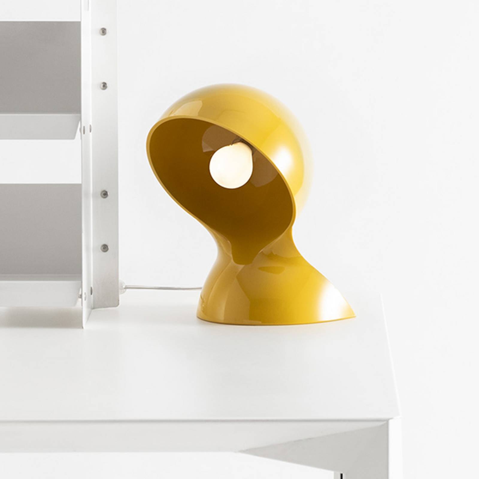 Lampe à poser Artemide Dalù, jaune, hauteur 26 cm, E14