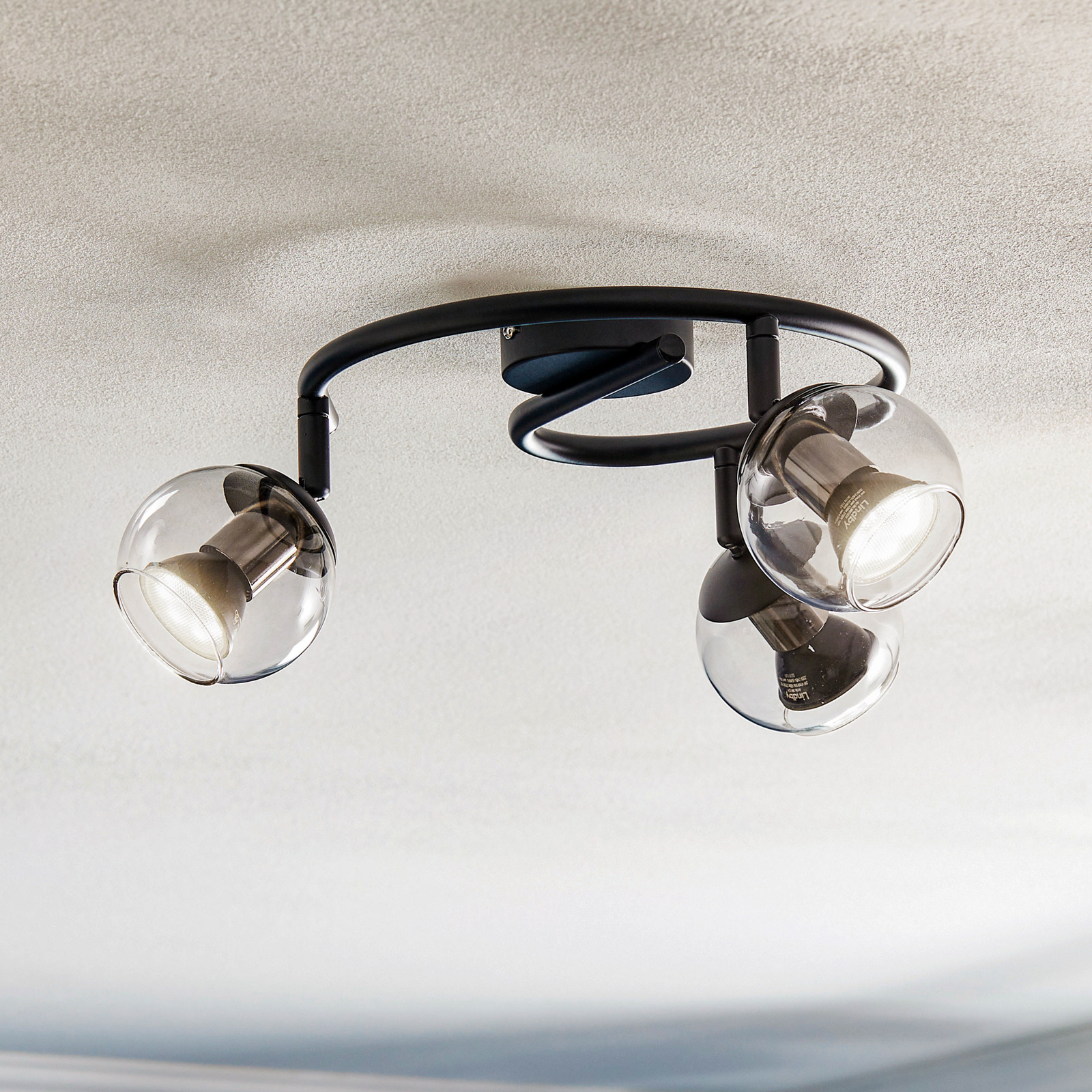 Lindby Samika LED-Strahler, Rondell, dreiflammig