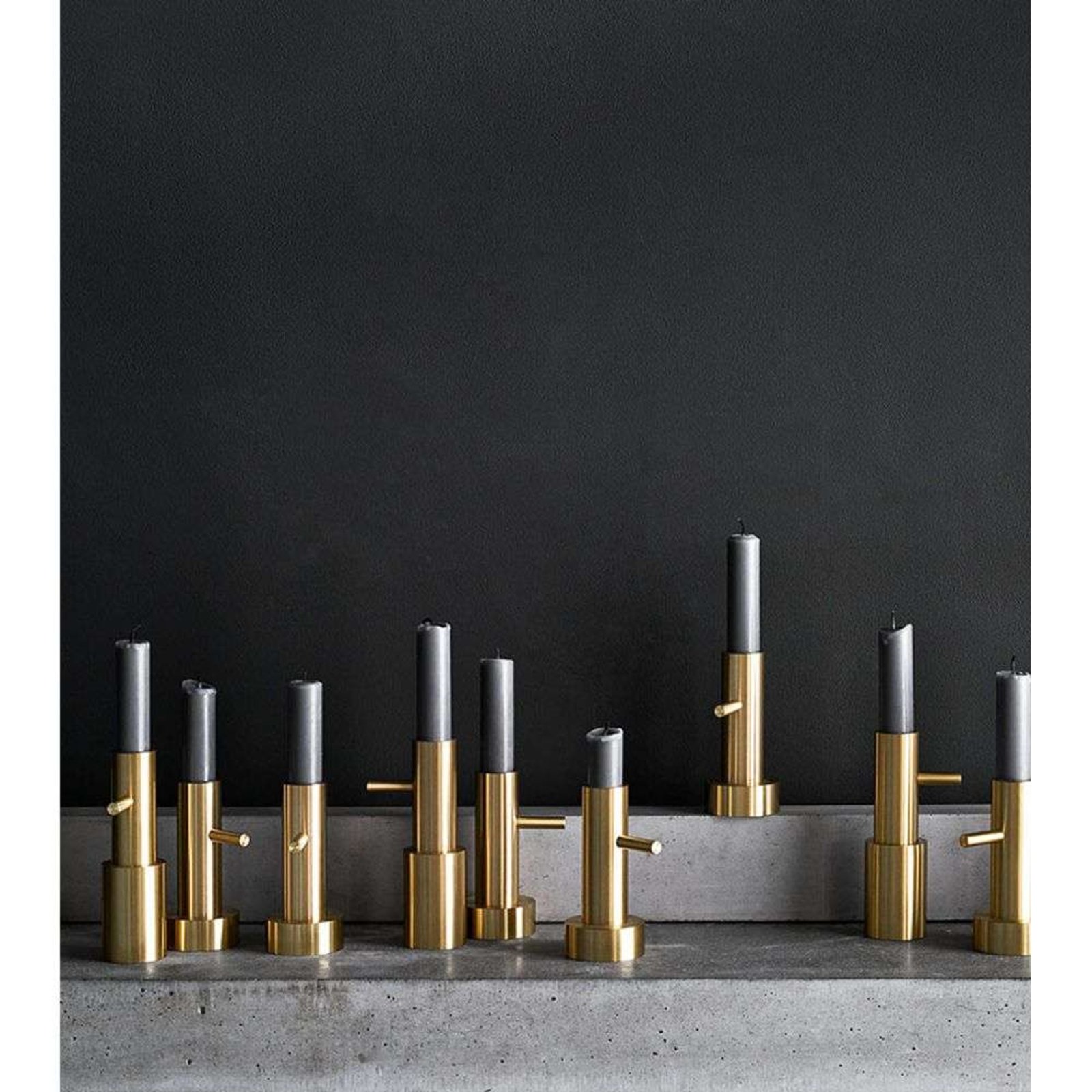 Candleholder Single #1 Brass - Fritz Hansen