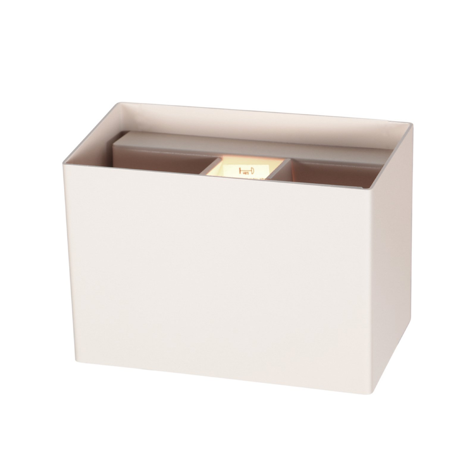 Vegglampe Muro 3365, kremfarget, kantet, G9, 2700 K