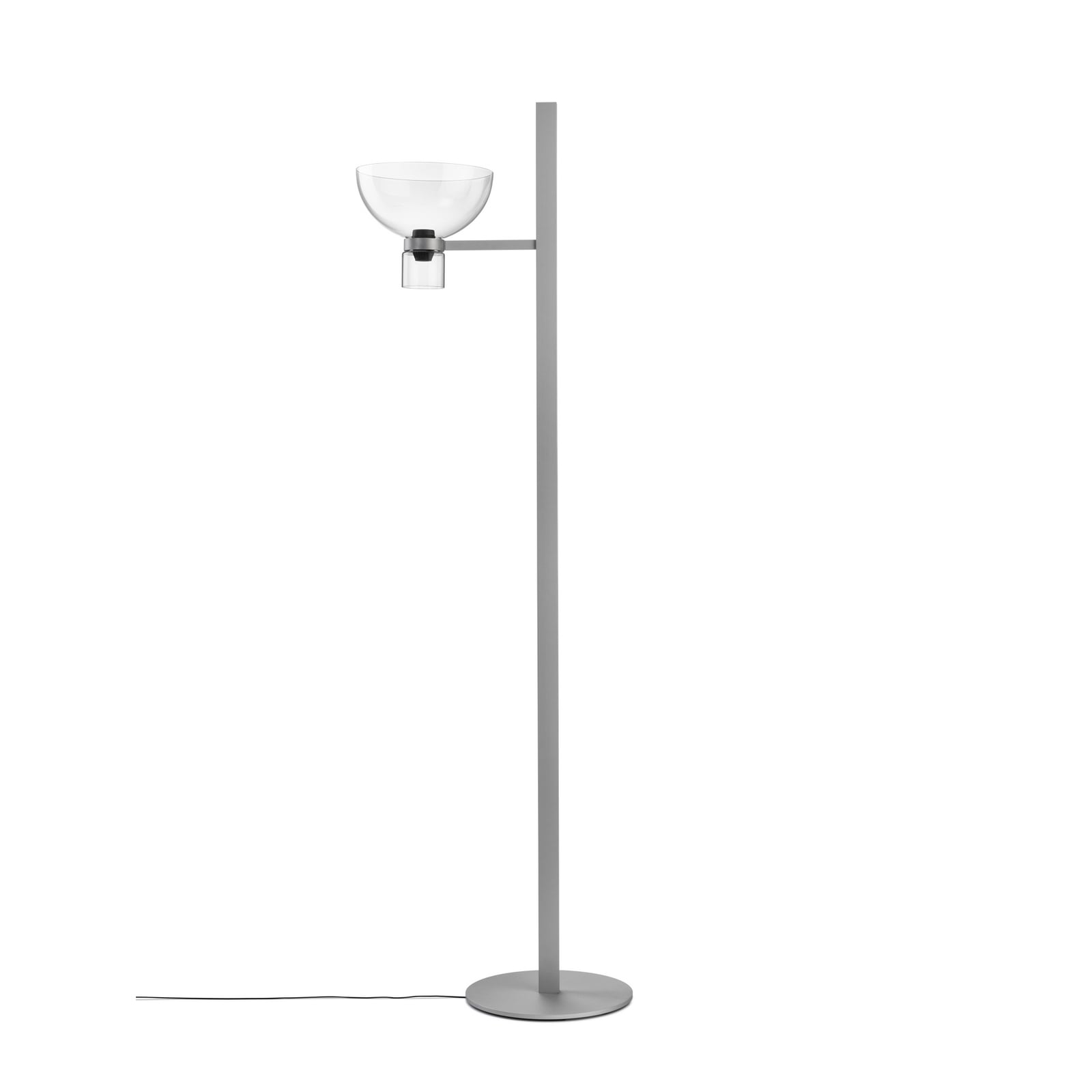 FLOS Nocturne F1 Bowl LED álló világítás, ezüst, magasság 206 cm