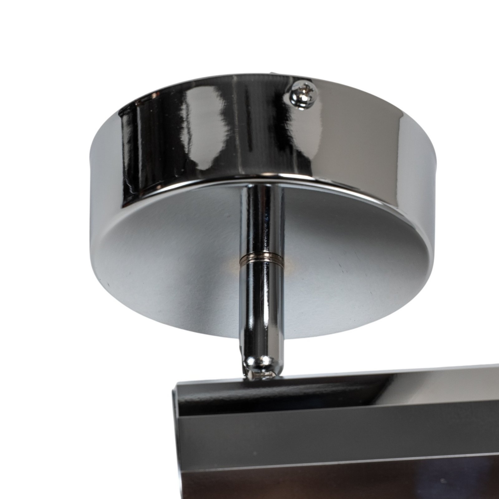 Deckenstrahler Oktano, chromfarben, Länge 13 cm, Metall
