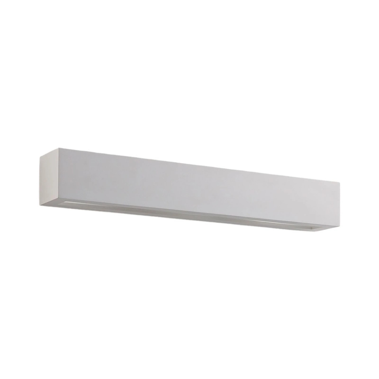 Lindby applique Tjada, 51 cm, bianco, gesso, G9, verniciabile