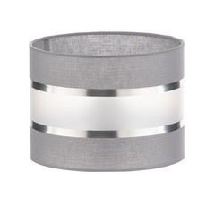 Paralume Helen E27 Ø20/altezza15cm grigio/argento