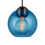 BUBBLES hanging light, blue, Ø 18 cm, glass, E27 - Halo Design