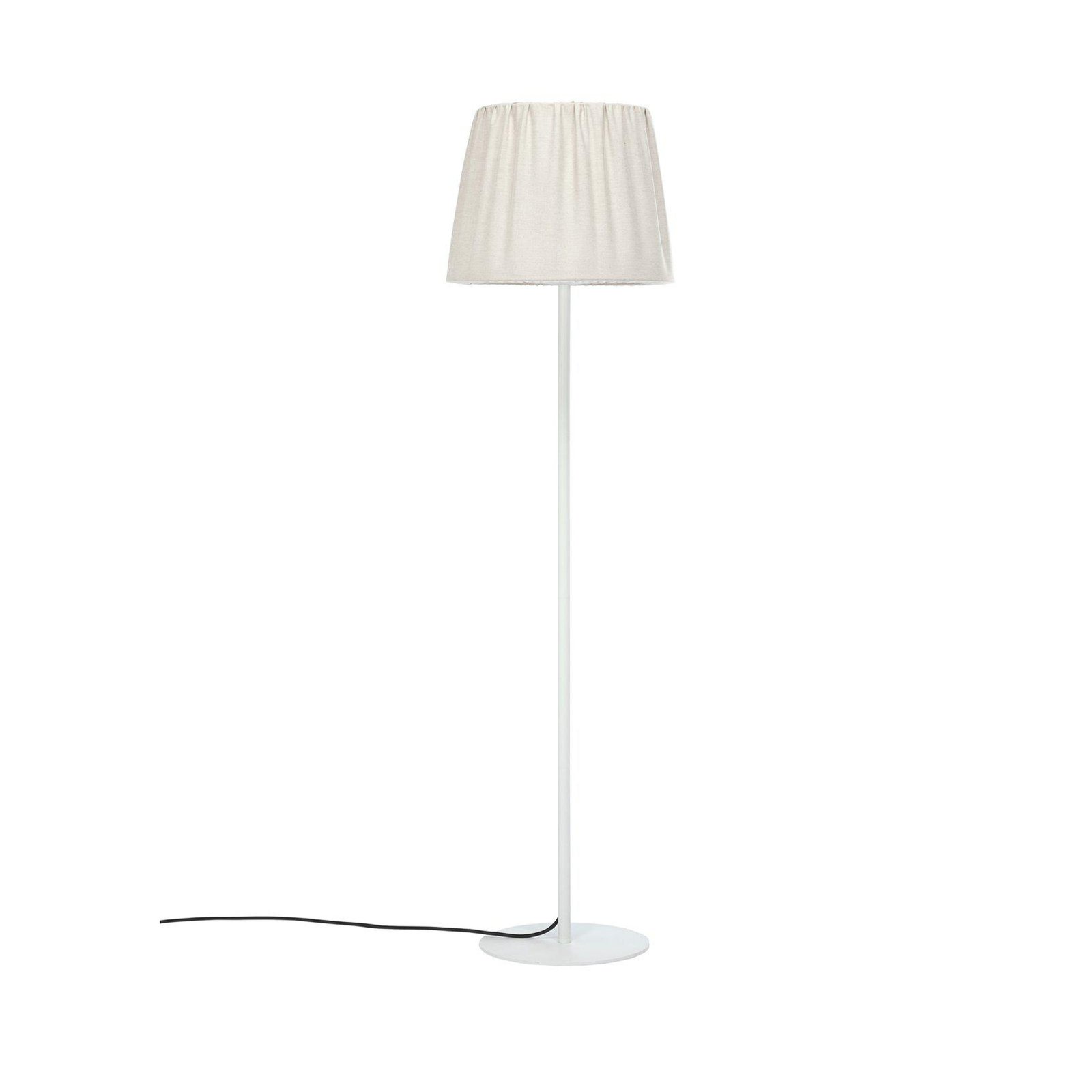 "PR Home" lauko grindų lempa "Agnar", balta/smėlio spalva, 140 cm