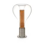 LZF Eris Lampe à poser LED verre alu/merisier