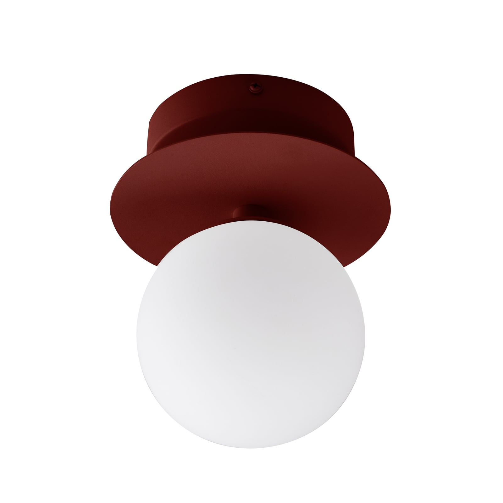 Globen Lighting Lampa ścienna ART DECO bordowy/biały Ø16cm IP44