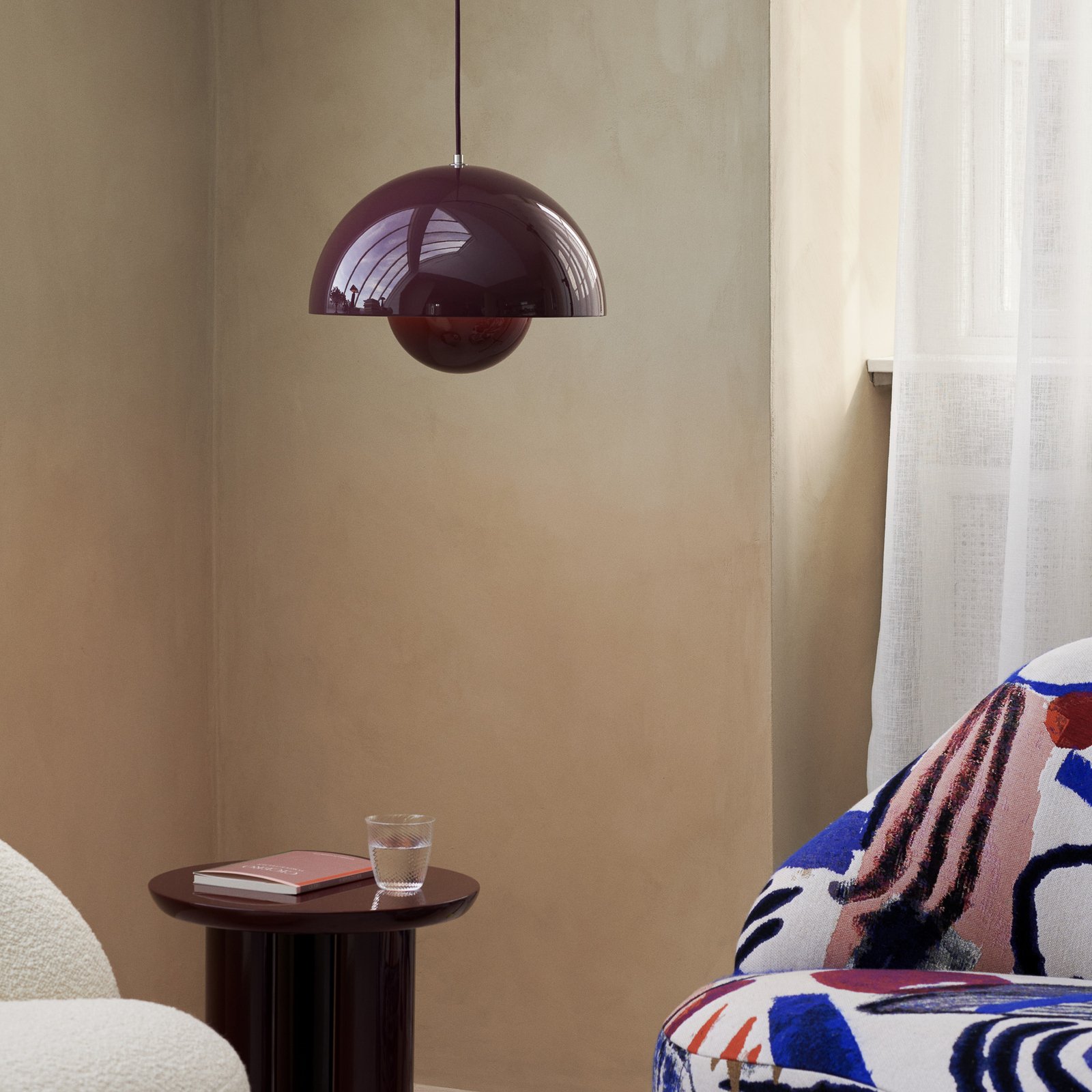 Závesné svietidlo Flowerpot VP7 Dark Plum - &Tradition