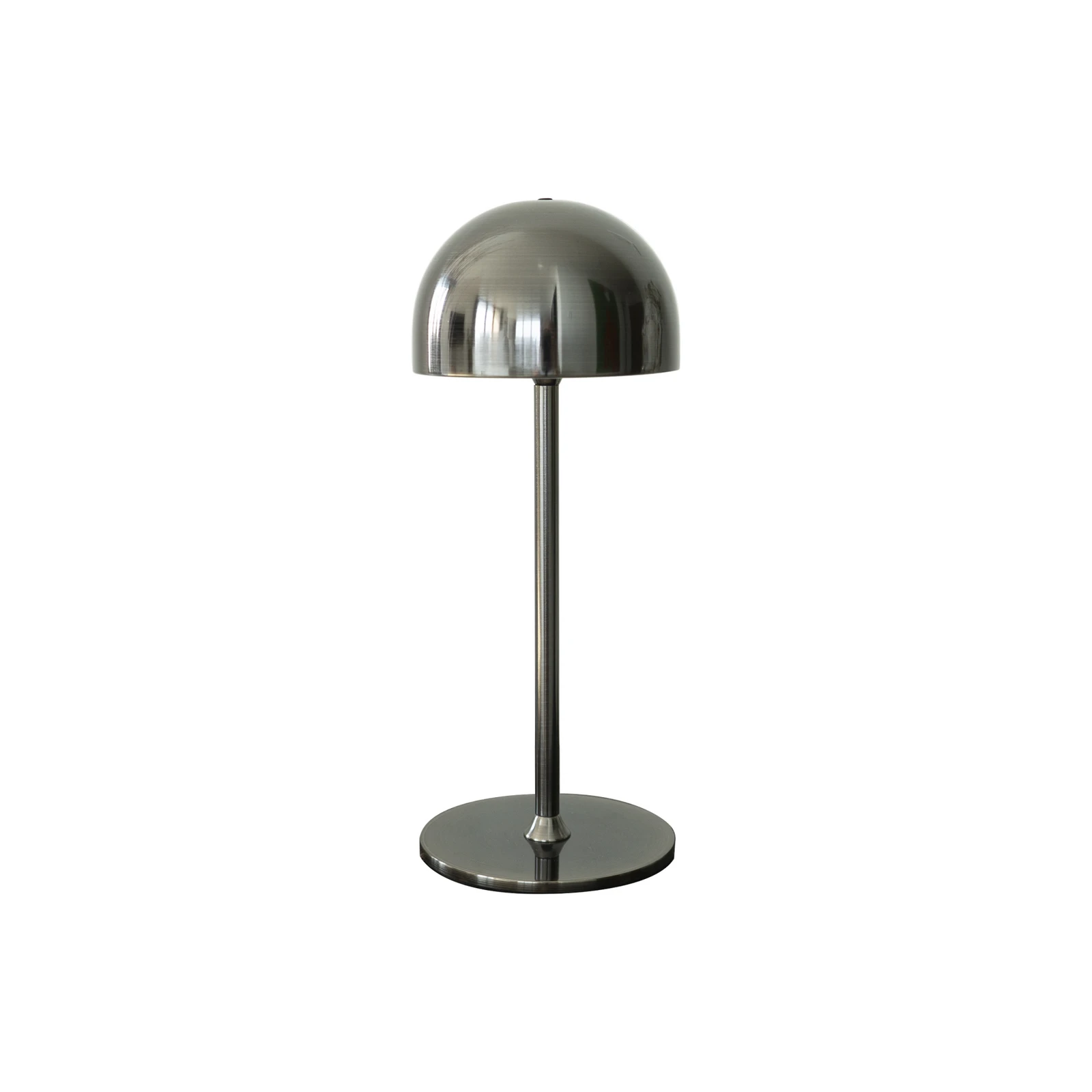 LED tölthető asztali világítás Tim, nikkel színű, magasság 30 cm, IP54