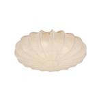 PR Home ceiling light Plafond, linen textile, Ø 42 cm, grey