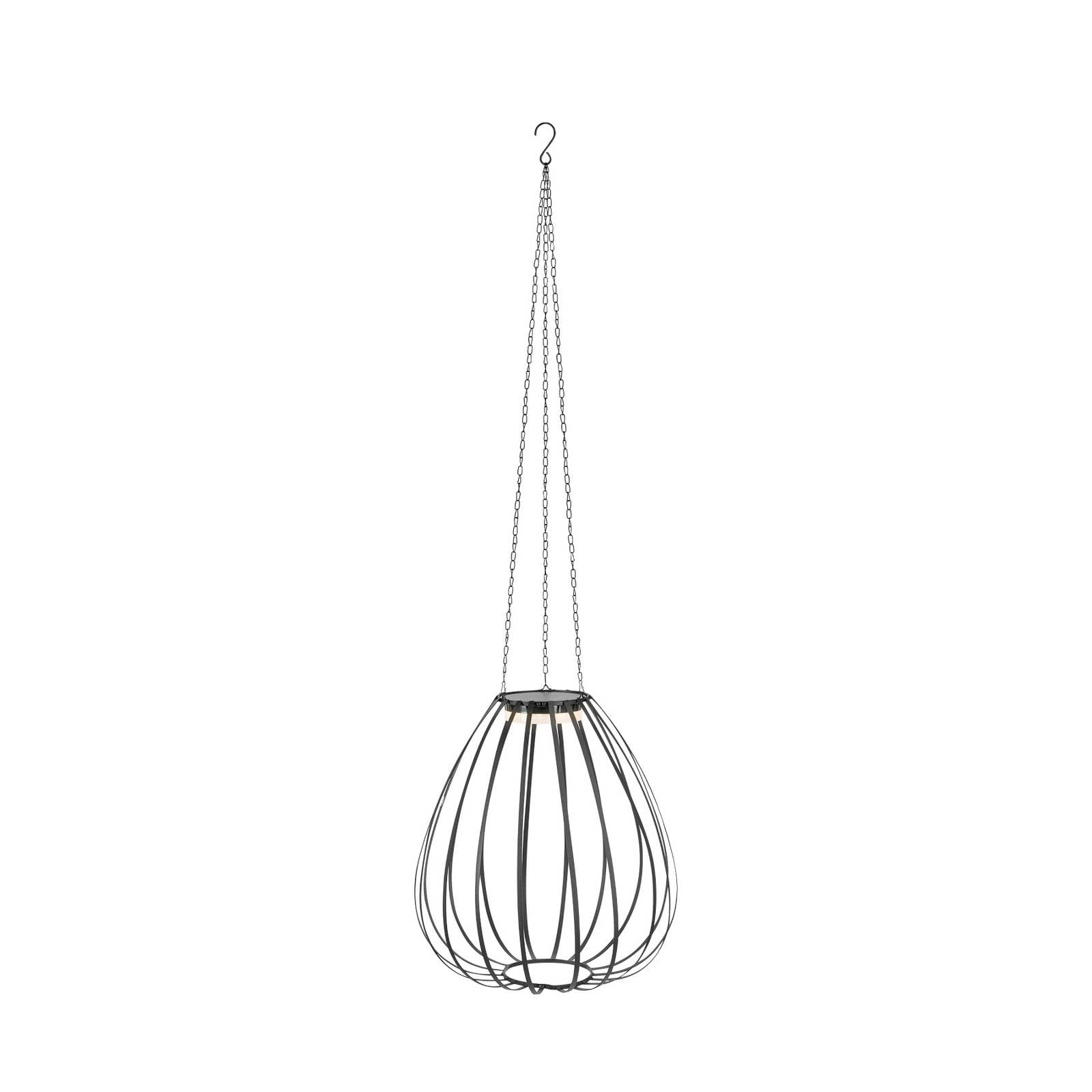 Markslöjd Suspension LED Ovia, Ø 42 cm, noir, IP44, à intensité variable