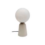 KARE bordlampe Bollie, betongfot beige, opalglass høyde 31 cm