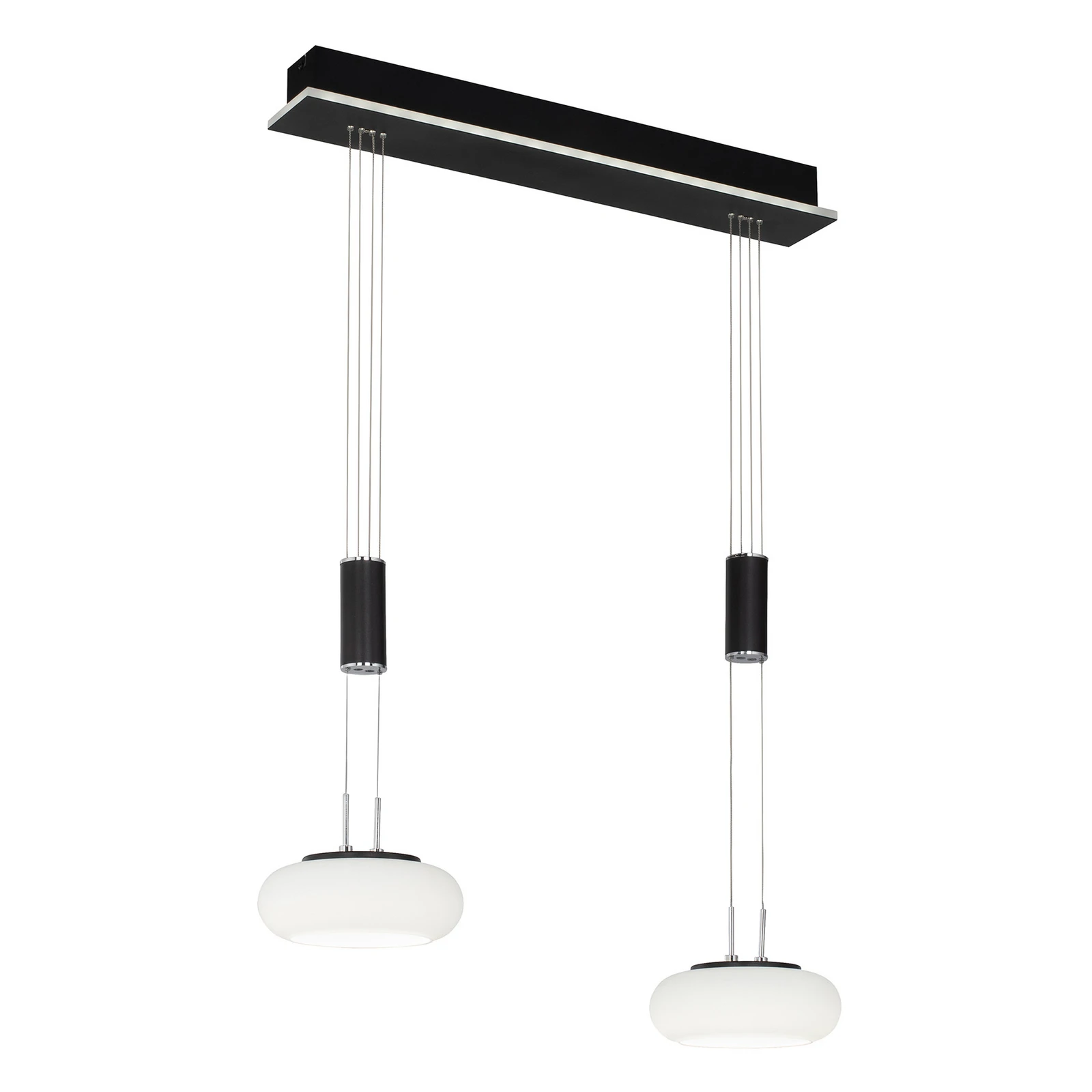 Paul Neuhaus Q-ETIENNE LED hanging 2-bulb, black