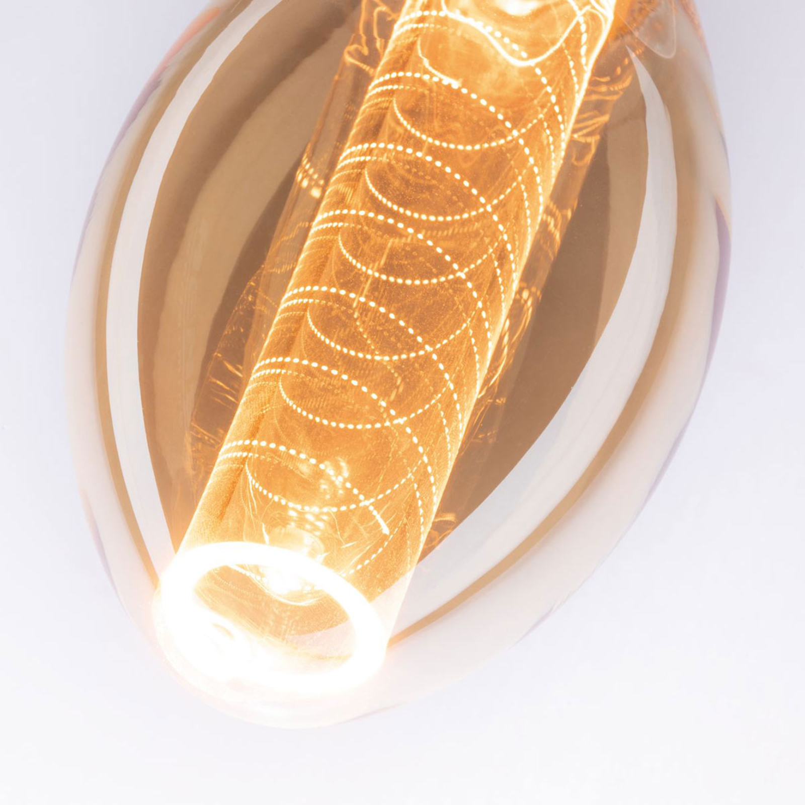 LED lamp E27 B75 4W Inner Glow spiraalpatroon