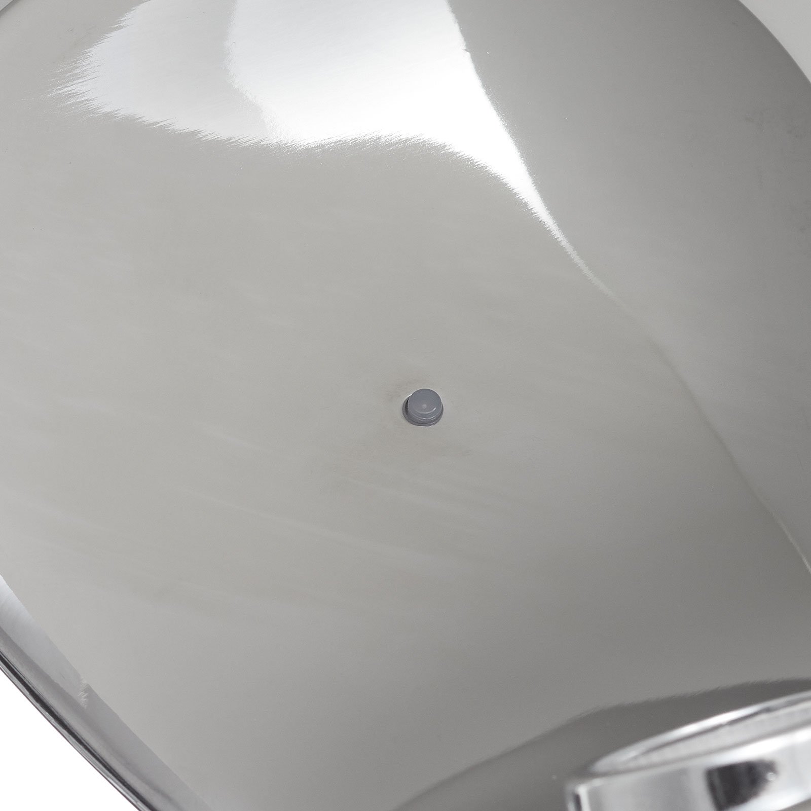 Dizajnová stolová lampa Curl biela/zrkadlová