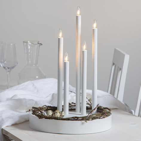 Deco candelabra, five-bulb