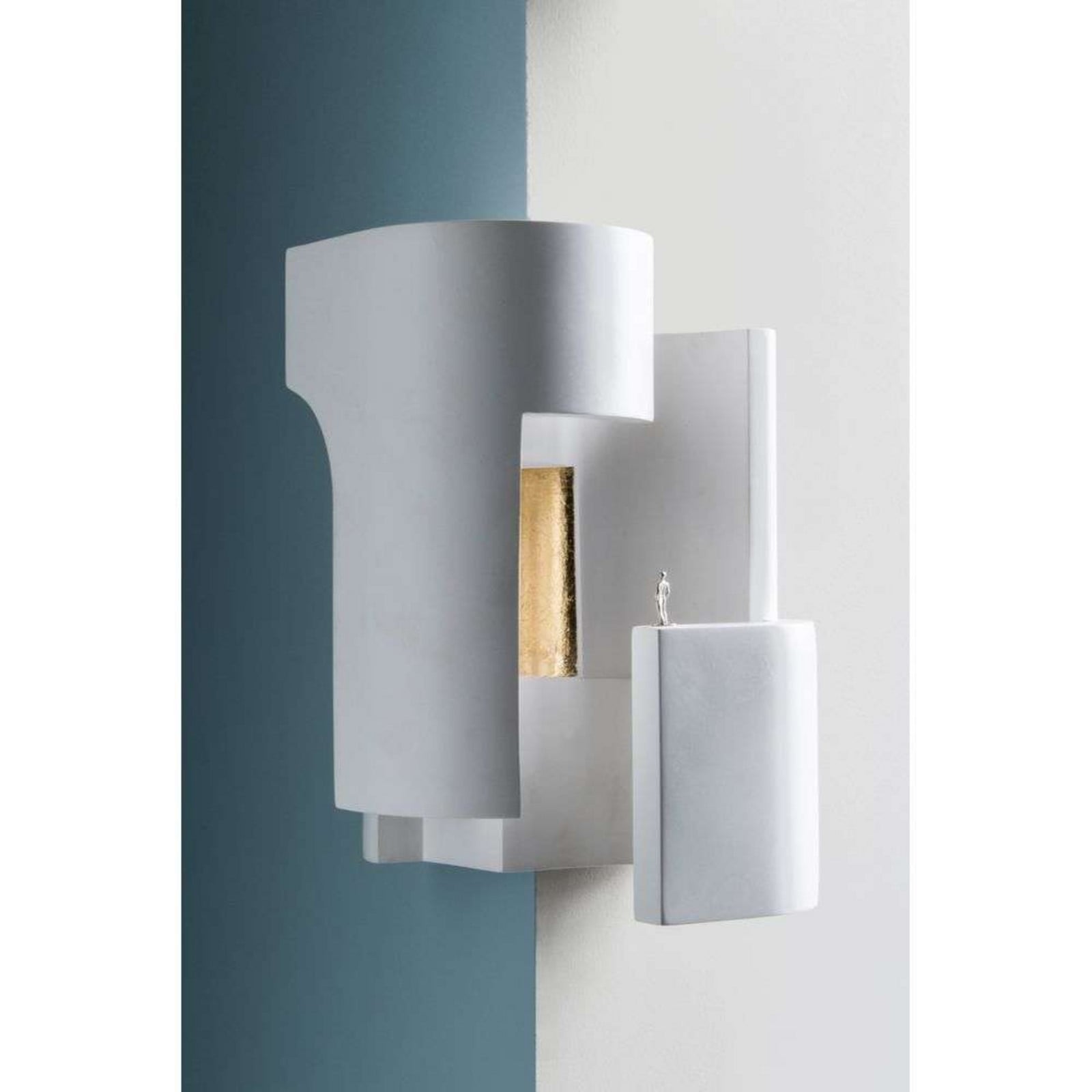 Soul Story Angle 1 Wandleuchte White/Gold DCW - Gips / Ton