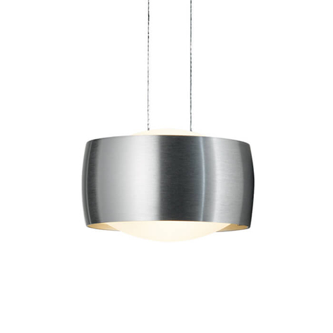 OLIGO Grace LED-Hängeleuchte 1flg. aluminium